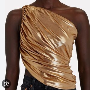 Norma Kamali one shoulder shirt